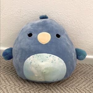 Zipp the Blue Parrot Rare Squishmallow EUC 12 Inches
